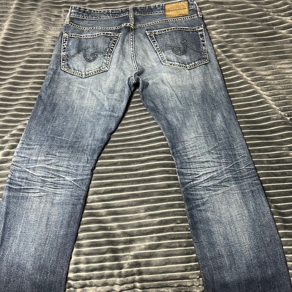 🔥🔥 AG ADRIANO GOLDSCHMIED “Matchbox”Slim Straight Jeans - 34x32 - EXCELLENT - Picture 13 of 13